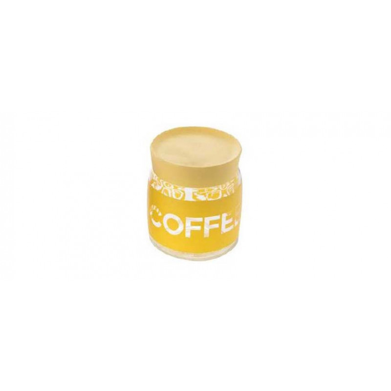 Barattolo caffè con tappo giallo Giara Soft