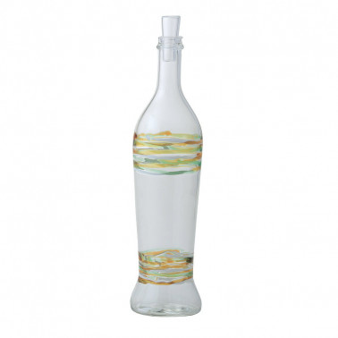Bottiglia dec n. 1 con tappo trasparente lt 0,8 Vetro Borosilicato