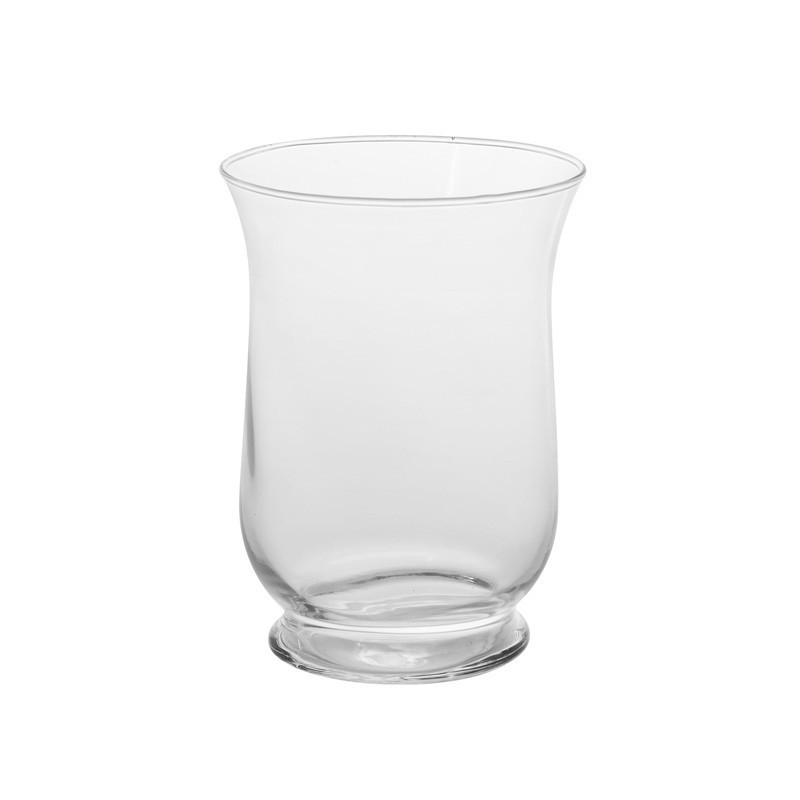 Vaso portacandele in vetro soffiato a bocca
