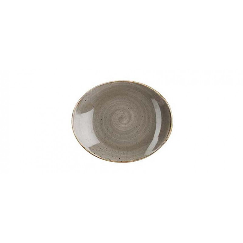 Vassoio ovale Stonecast grigio puntinato